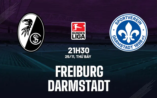 Nhận định bóng đá Freiburg vs Darmstadt ngày 25/11