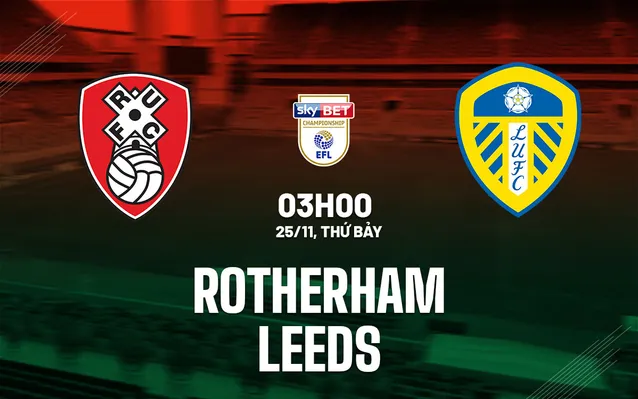 Nhận định bóng đá Rotherham vs Leeds ngày 25/11